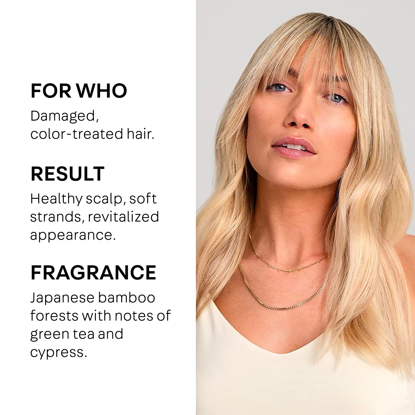 NatureLab.TOKYO Perfect Repair spray nozzle showing quick daily hydration on damp hair.