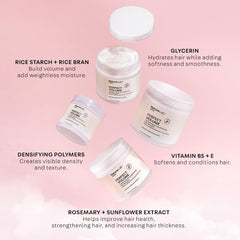 NatureLab.TOKYO Perfect Volume Masque flowing hair demonstrates smooth, voluminous styling possibilities.