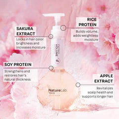 NatureLab.TOKYO Perfect Volume Shampoo with rice and soy proteins for strength