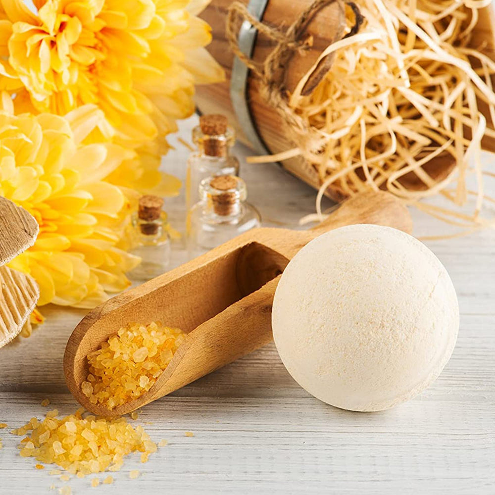 Nature's Beauty vegan cruelty-free bath bomb, clean formula emphasis