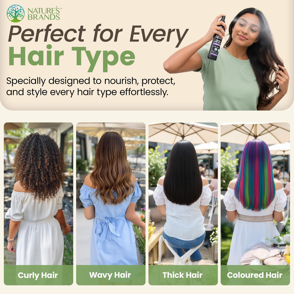 Nature's Brands Organic Hair Spray biotin-enriched formula nourishes hair strength.