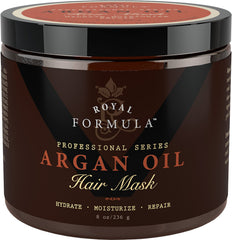 Nature's Potent Argan Oil Hair Mask packaging showcases premium conditioning for all hair types