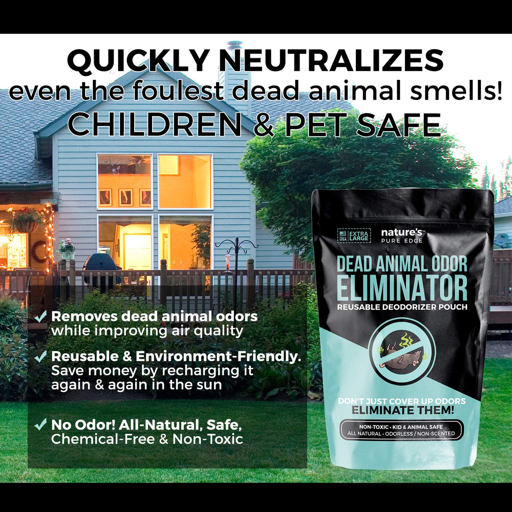 Nature's Pure Edge pouch sun recharge highlights reusable, long-lasting odor control