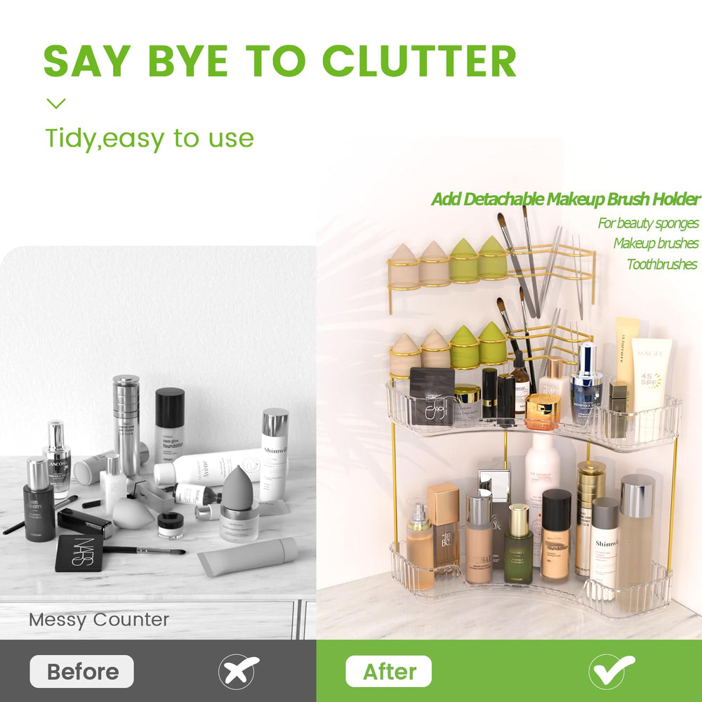 Nature's Source makeup brush holder keeps brushes organized and ready.