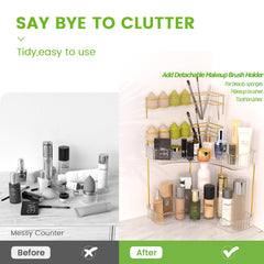 Nature's Source makeup brush holder keeps brushes organized and ready.