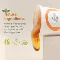 Nature's Sugar firm sugar wax applied to bikini area for smooth removal