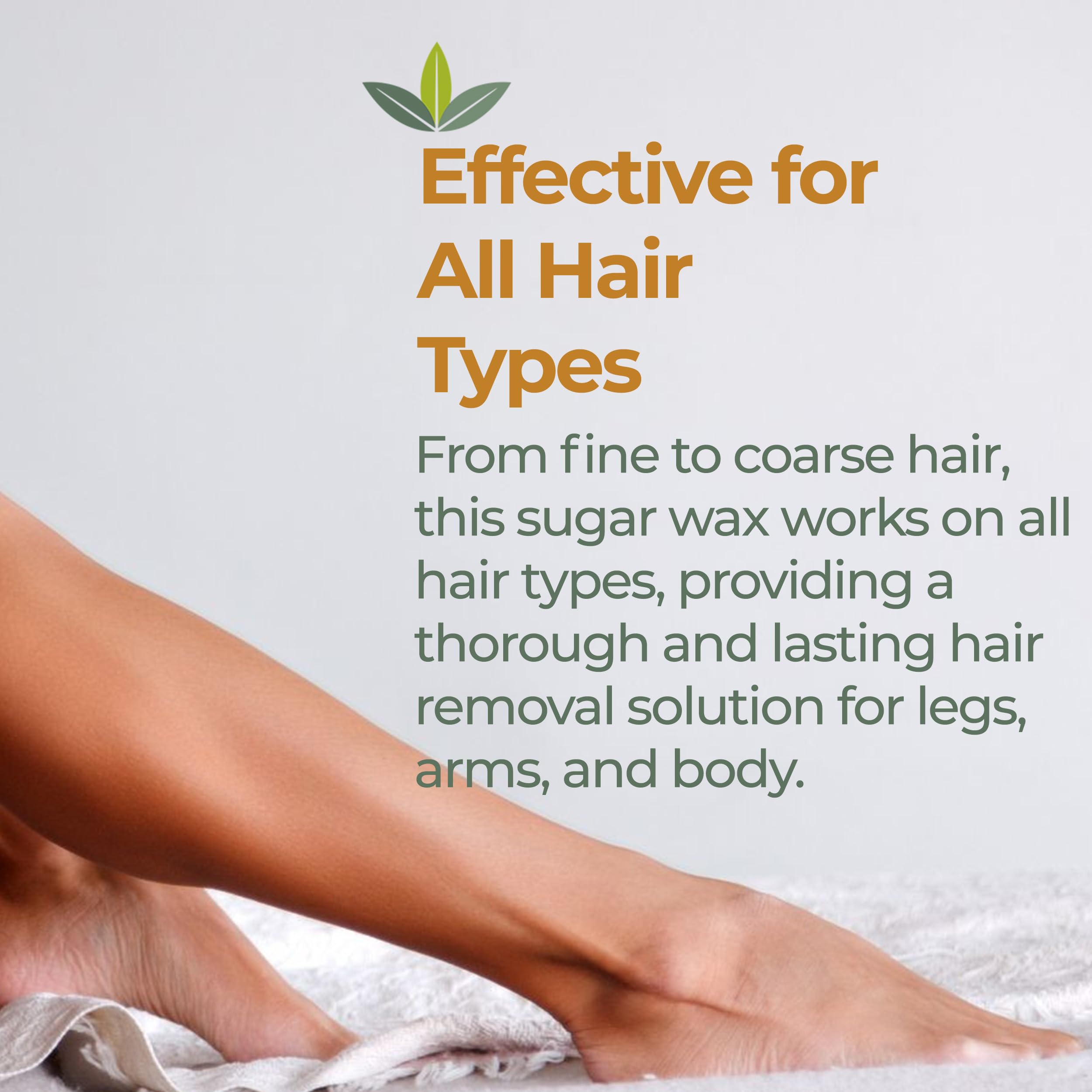 Nature's Sugar natural ingredients panel highlights lemon juice and sugar for gentle care.