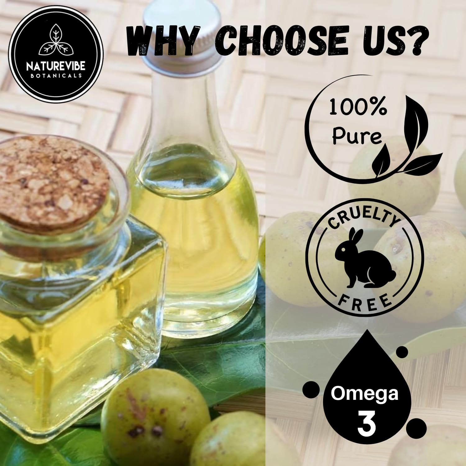 Naturevibe Botanicals Amla Oil storage – keep in a cool, dry place.
