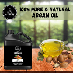 Naturevibe Botanicals Argan Oil on skin demonstrates lightweight hydration and natural glow.