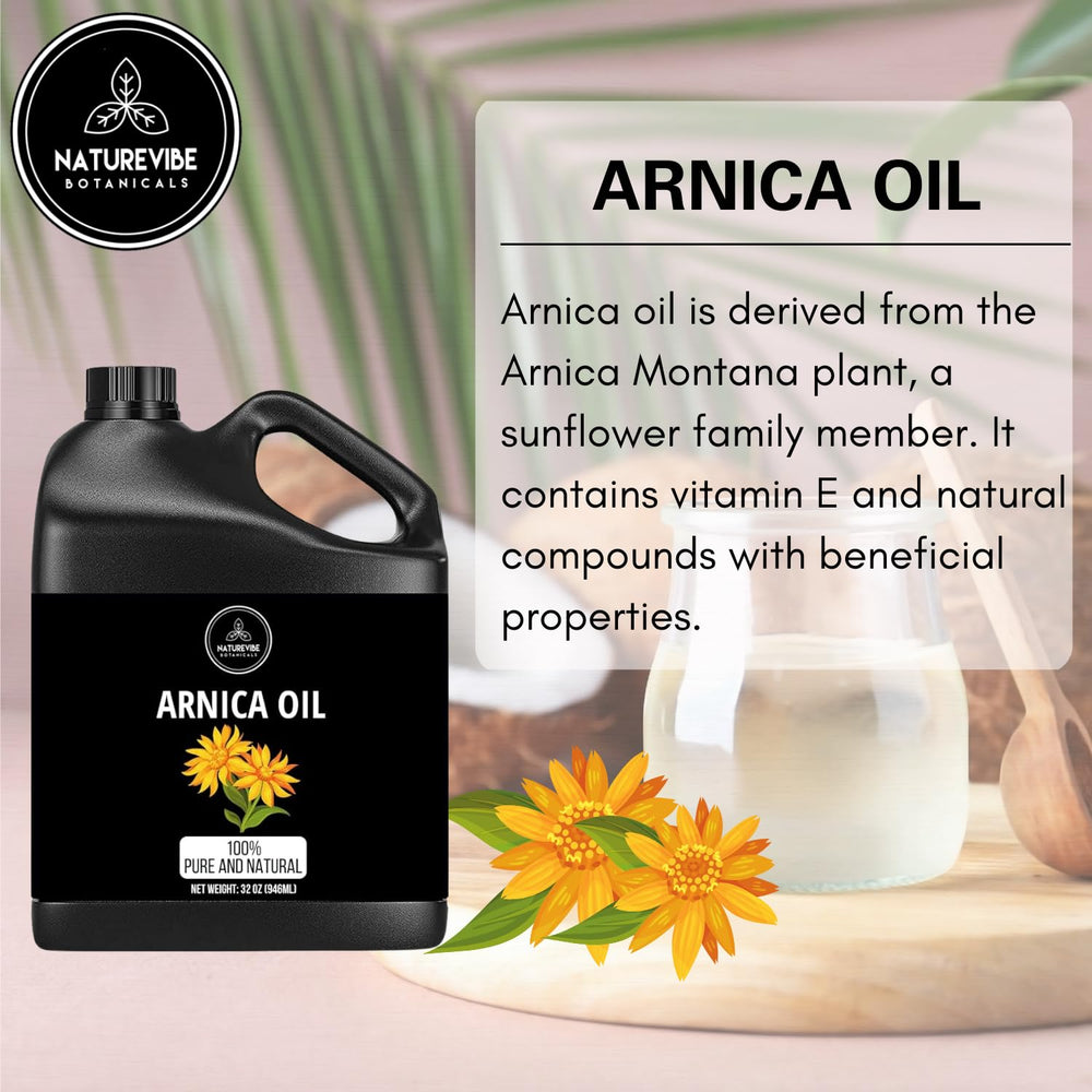 Naturevibe Botanicals Arnica Oil amber glass protects light-sensitive oil
