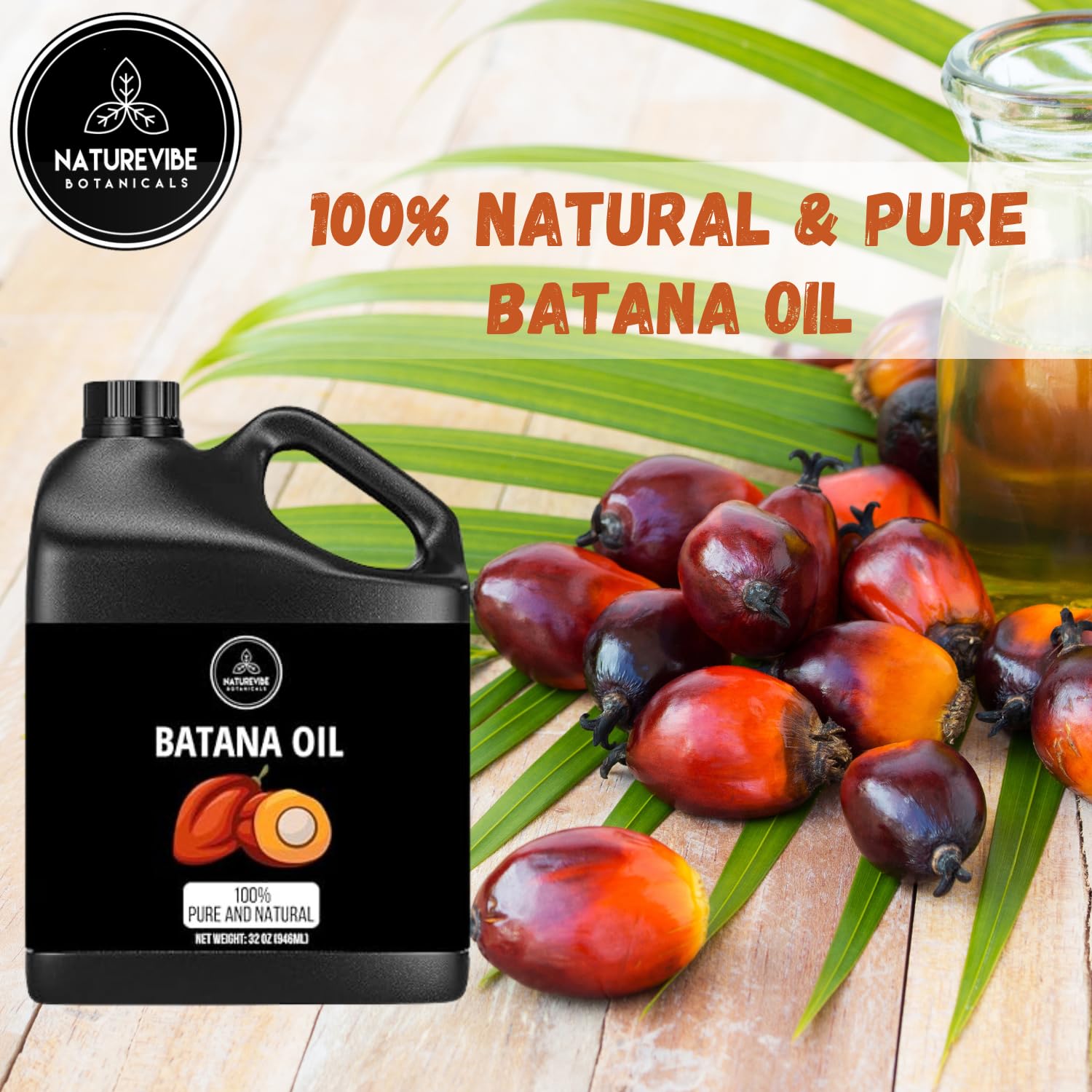 Naturevibe Botanicals Batana Oil hair application—nourishes strands for healthy shine.