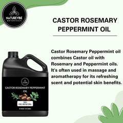 Naturevibe Botanicals Castor Oil label—clear packaging signals purity for routine care.