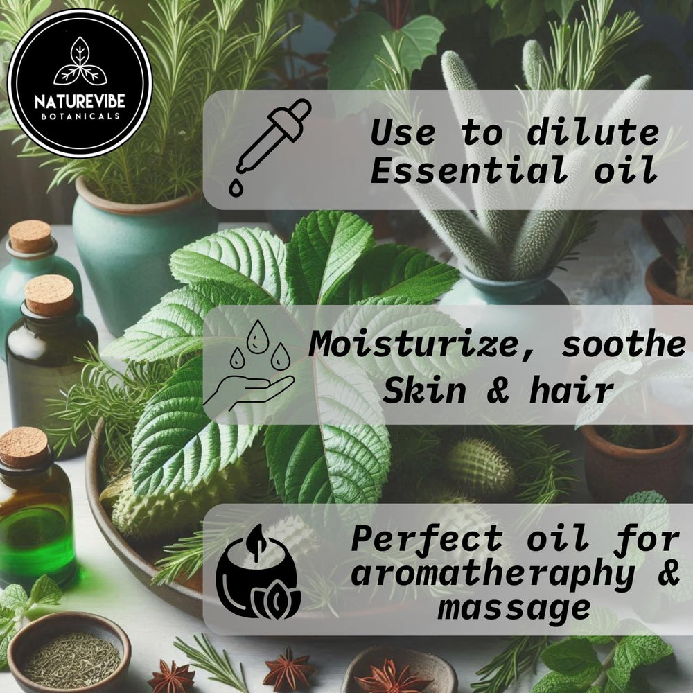 Naturevibe Botanicals Packaging—resealable jar keeps oils fresh between uses.