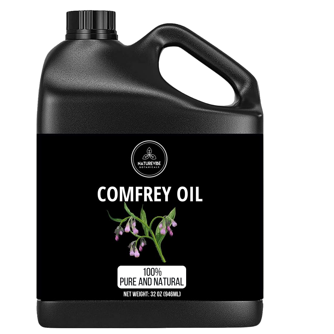Naturevibe Botanicals comfrey oil jar preserves freshness with resealable cap