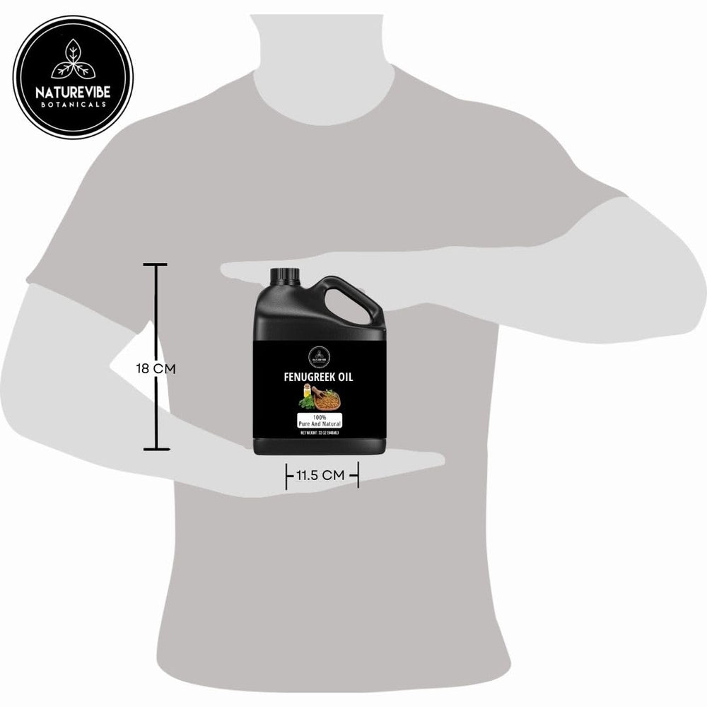 Naturevibe Botanicals fenugreek oil skin-care application for moisturized glow.