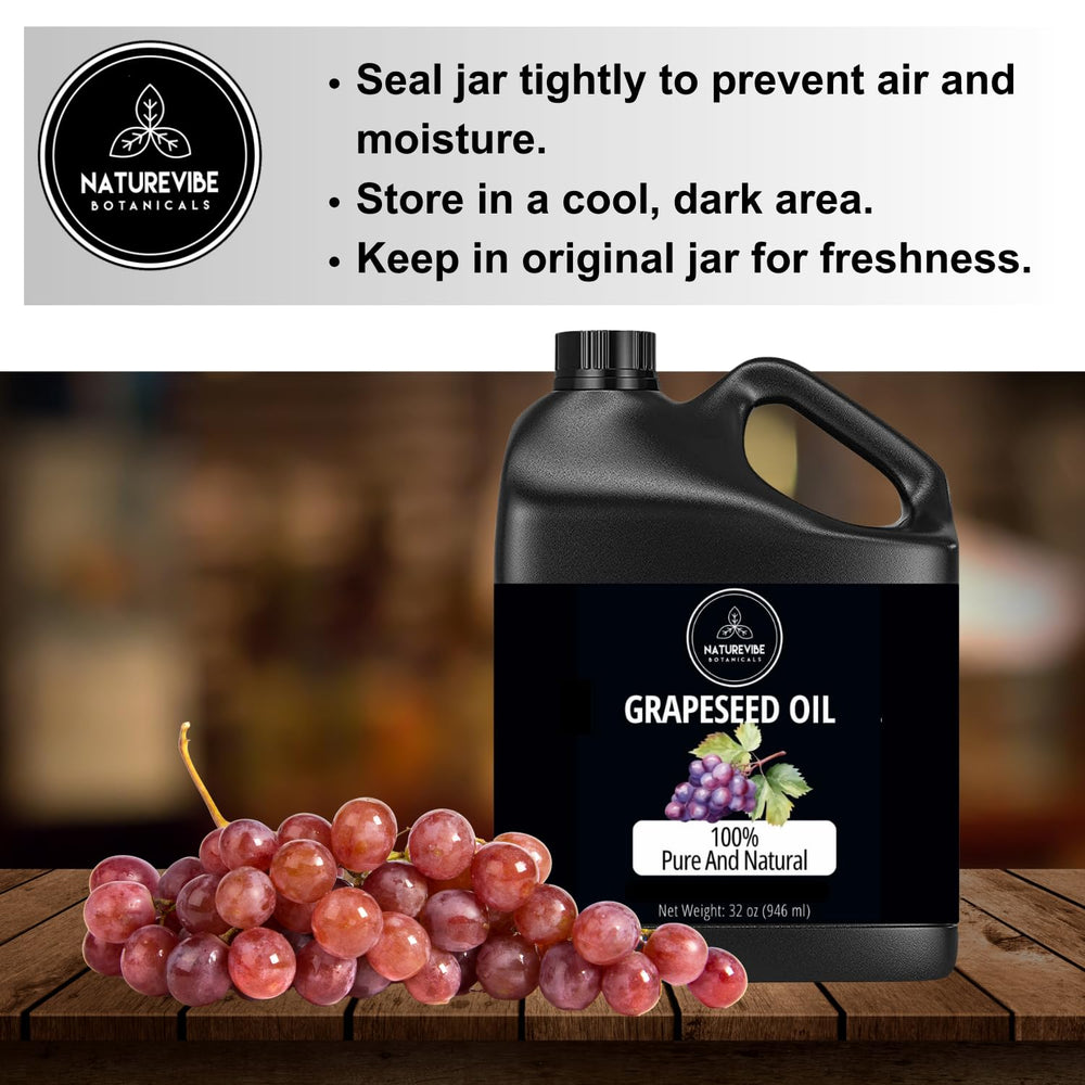 Naturevibe Botanicals grapeseed oil cuticle-softening on nails