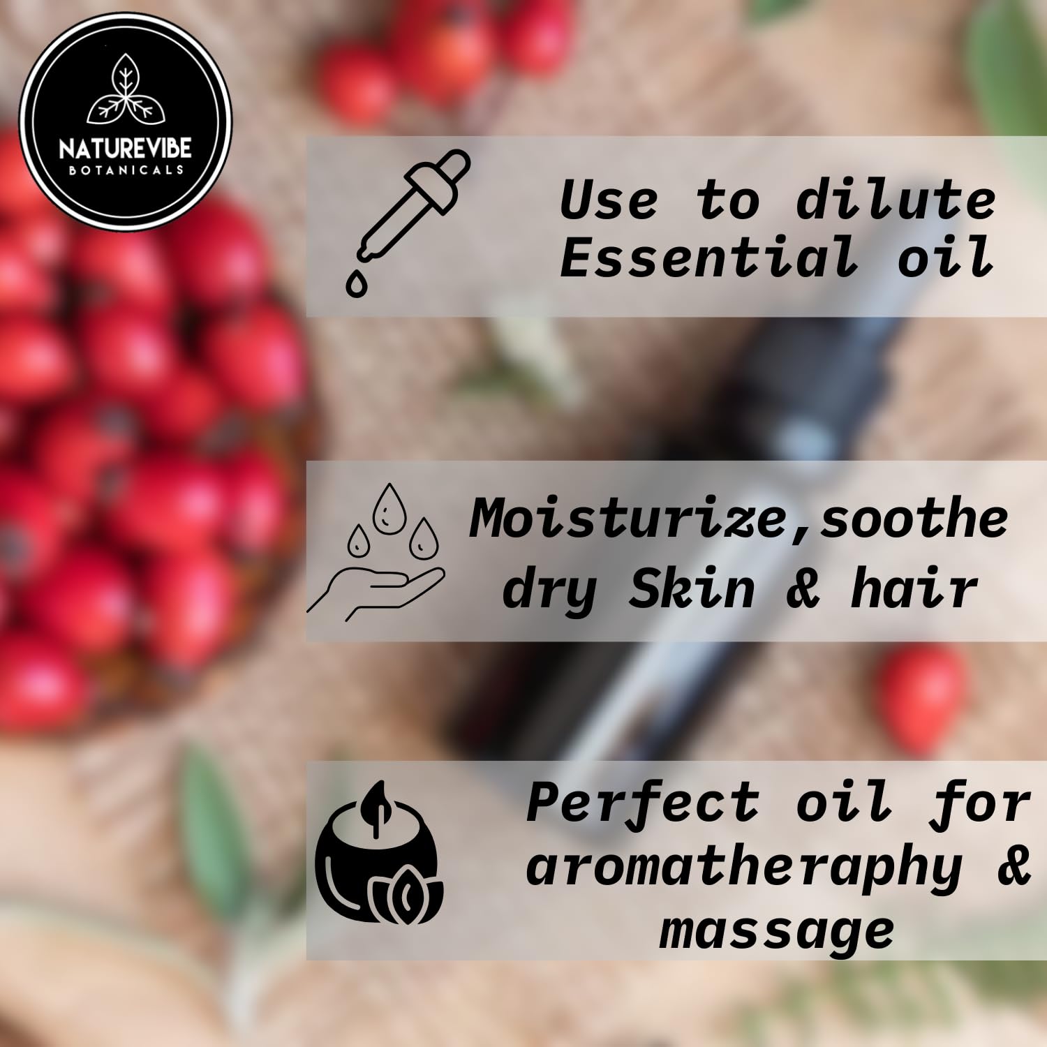 Naturevibe Botanicals Rosehip Oil applied on face for moisture