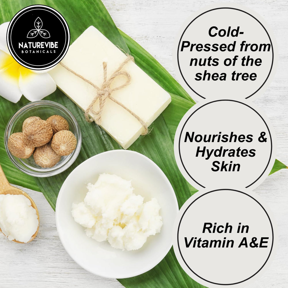 Naturevibe Botanicals Shea Nut Oil pour captures a smooth texture ideal for face moisturization.