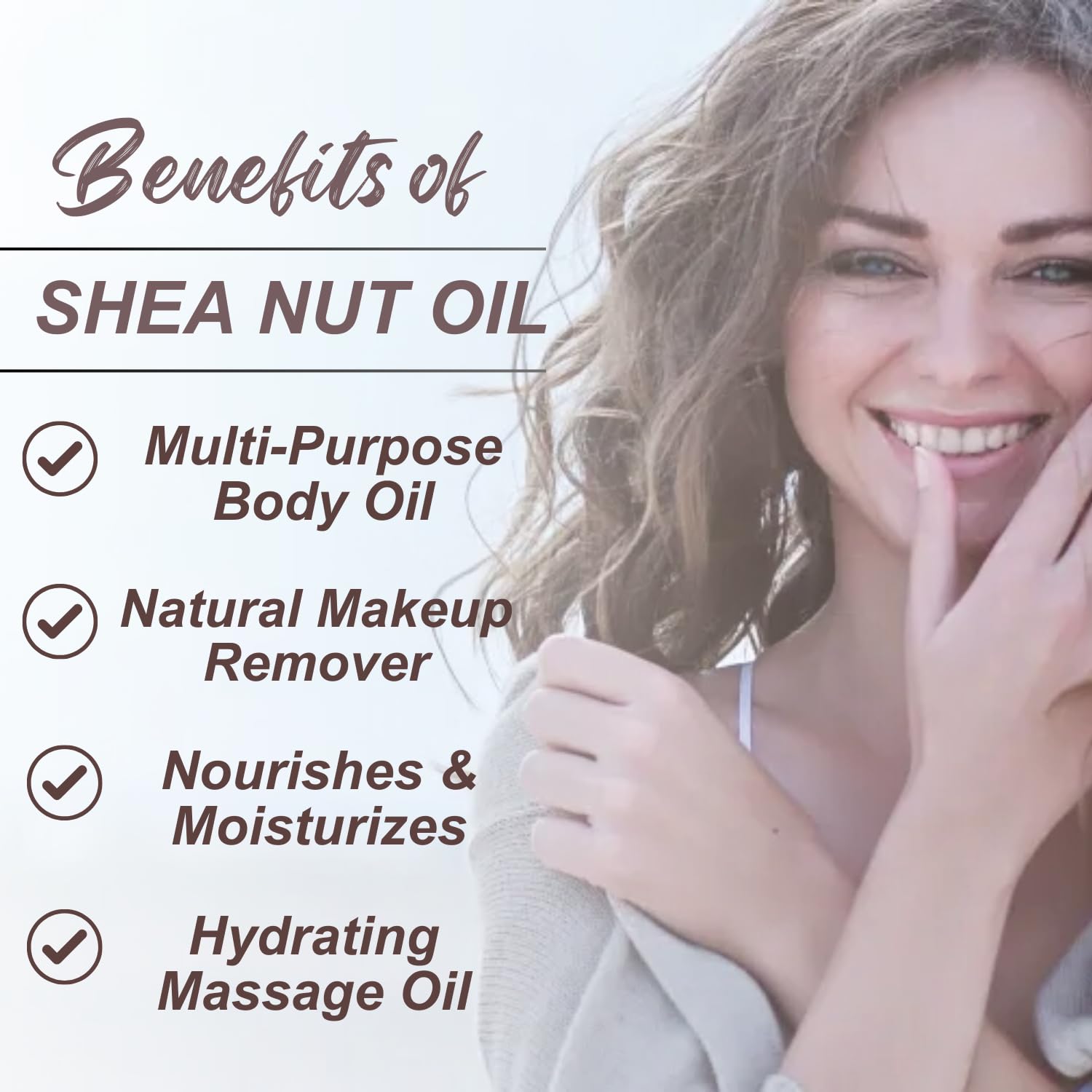 Naturevibe Botanicals Shea Nut Oil texture closeup highlights rich, cold-pressed goodness.