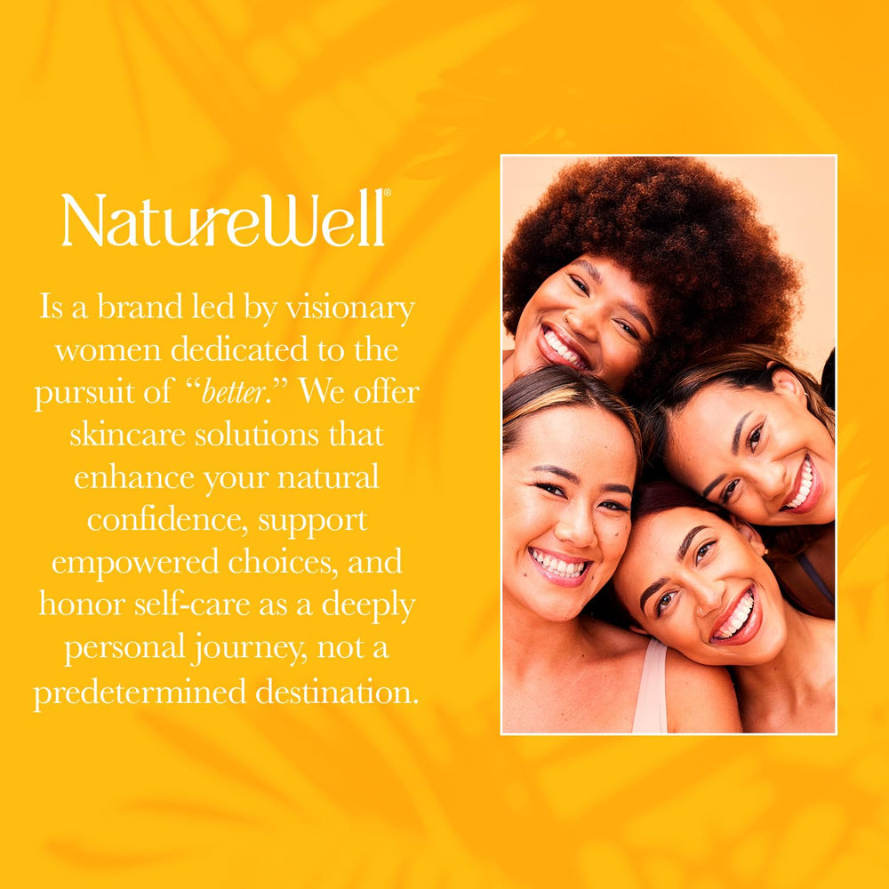 NatureWell Cheeky Firming Body Cream scent profile pistachio almond coconut salted caramel offers relaxing aroma.
