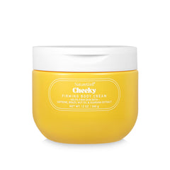 NatureWell Cheeky Firming Body Cream texture close-up showing silky hydration.