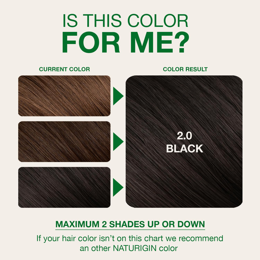 Naturigin 100% gray coverage on hair roots illustration.