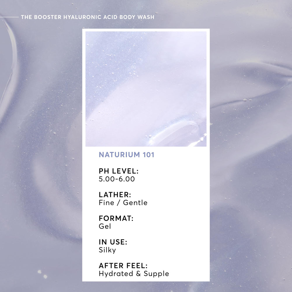 Naturium The Booster Hyaluronic Acid Body Wash rich lather signaling hydration