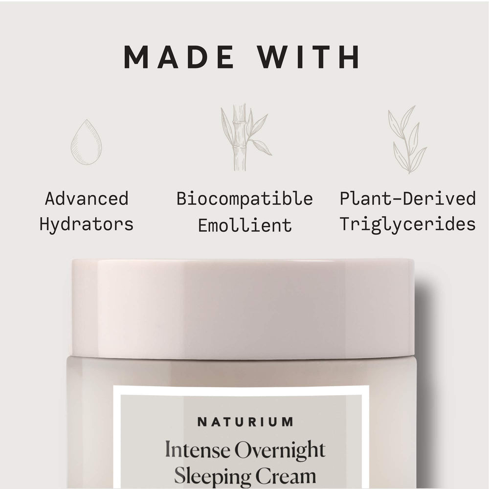 Naturium Intense Overnight Sleeping Cream bottle close-up