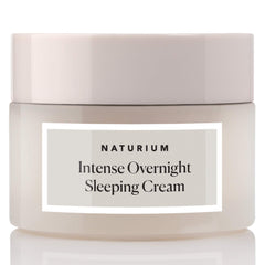 Naturium Intense Overnight Sleeping Cream jar for overnight hydration and glow