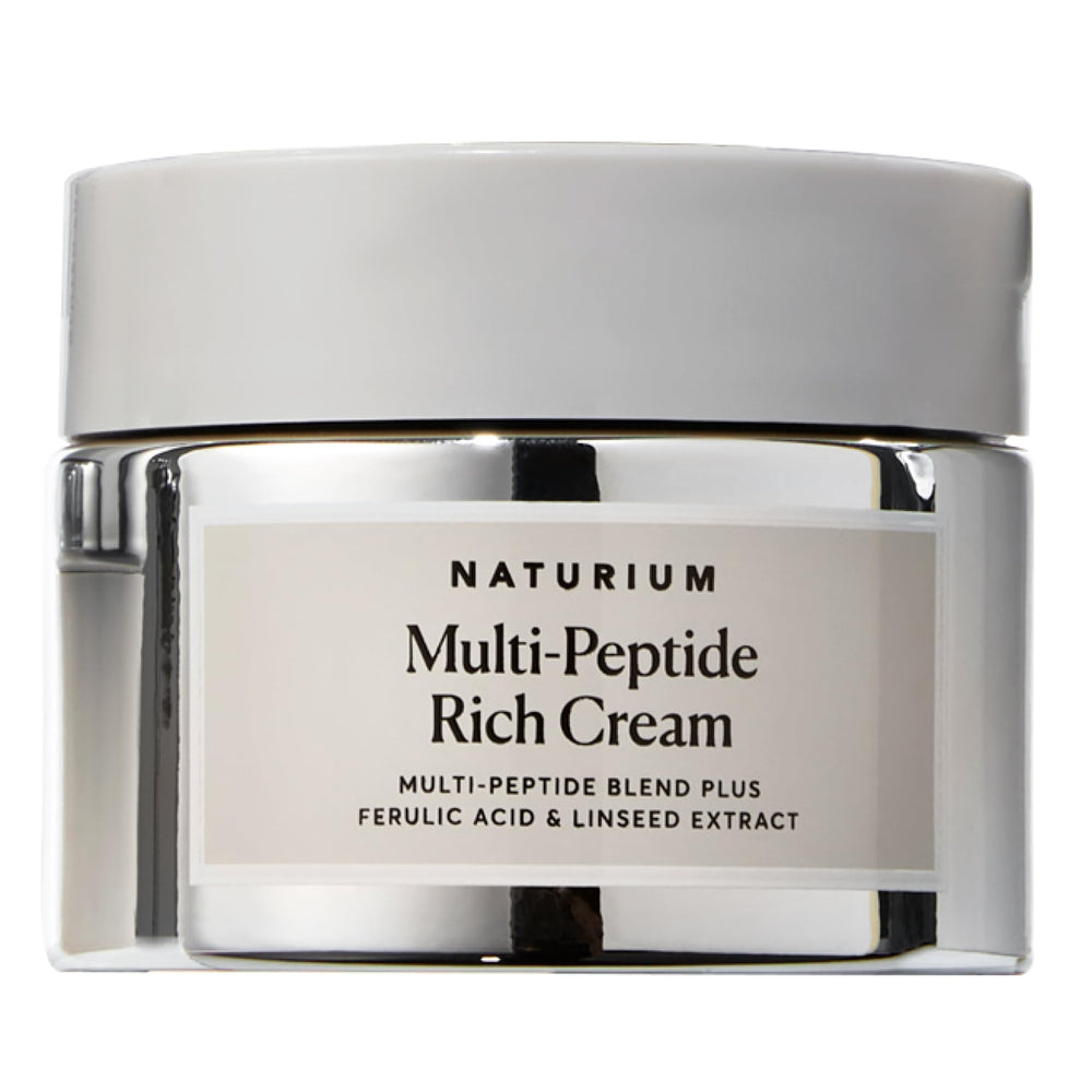 Naturium Multi-Peptide Rich Cream jar close-up for hydration boost