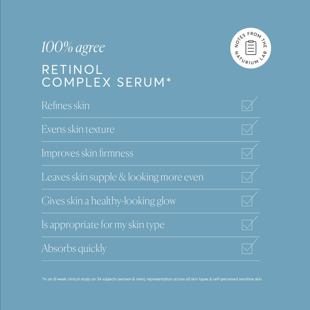 Naturium Retinol Complex Serum night-application scene for a simple routine