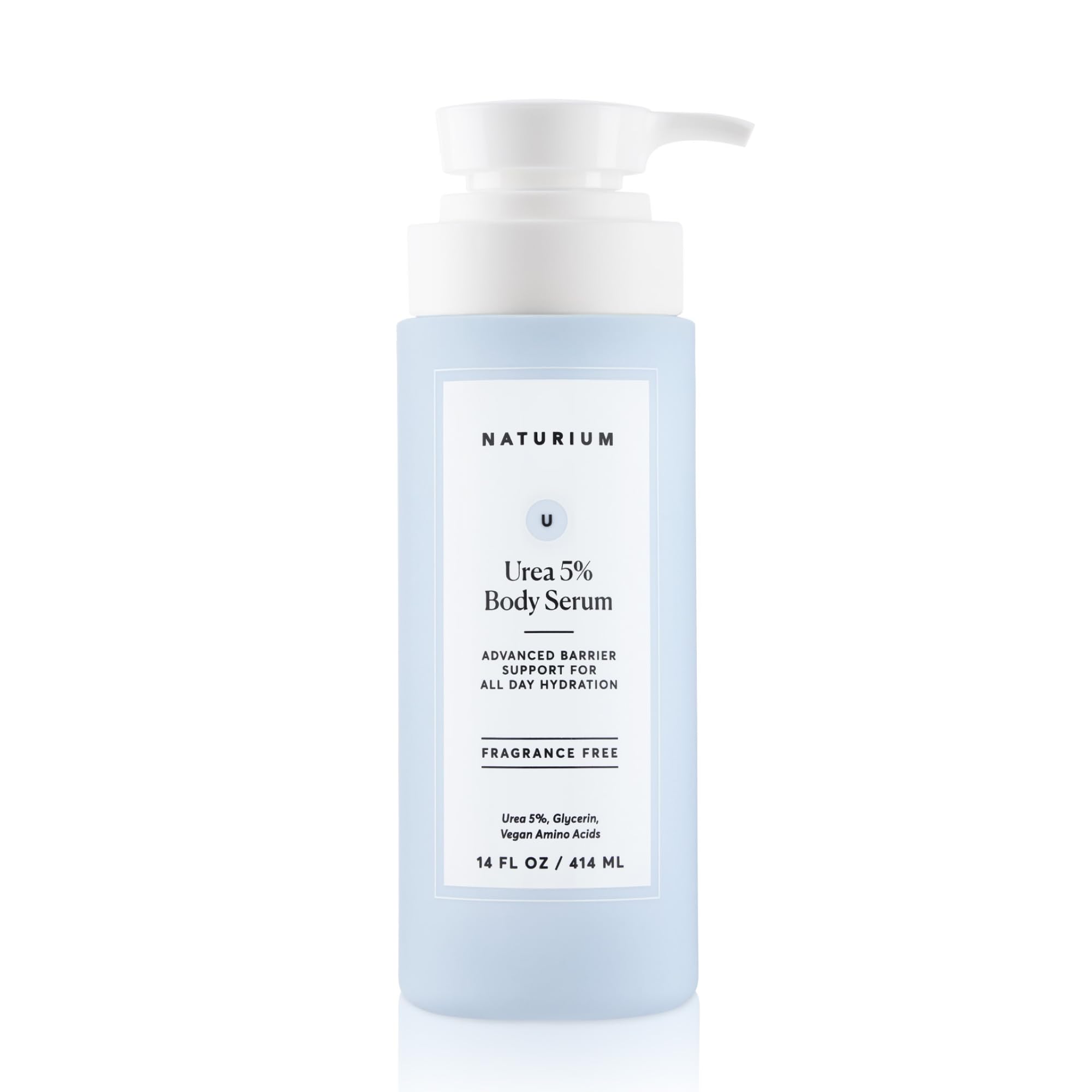 Naturium Urea 5% Body Serum bottle for hydrating barrier support.