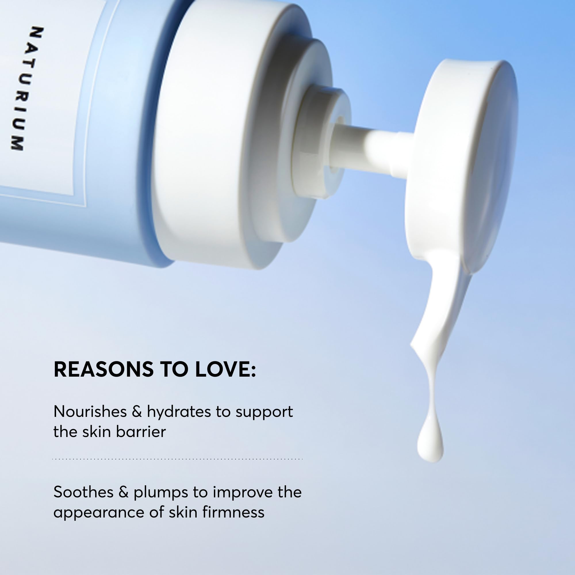 Naturium Urea 5% Body Serum milky formula showing quick absorption.