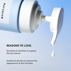 Naturium Urea 5% Body Serum milky formula showing quick absorption.