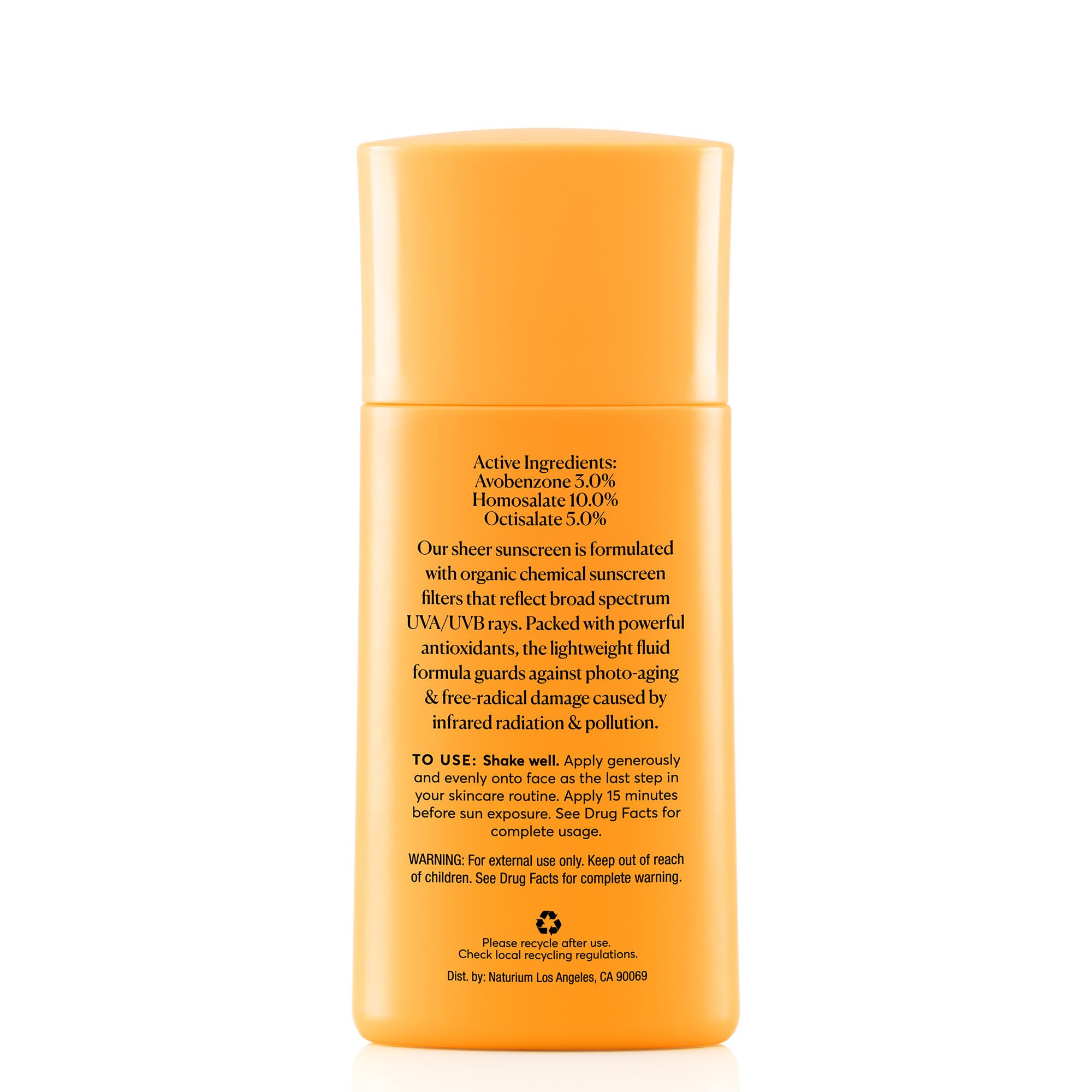 Naturium UV Reflect applied for everyday protected, nourished-looking skin.