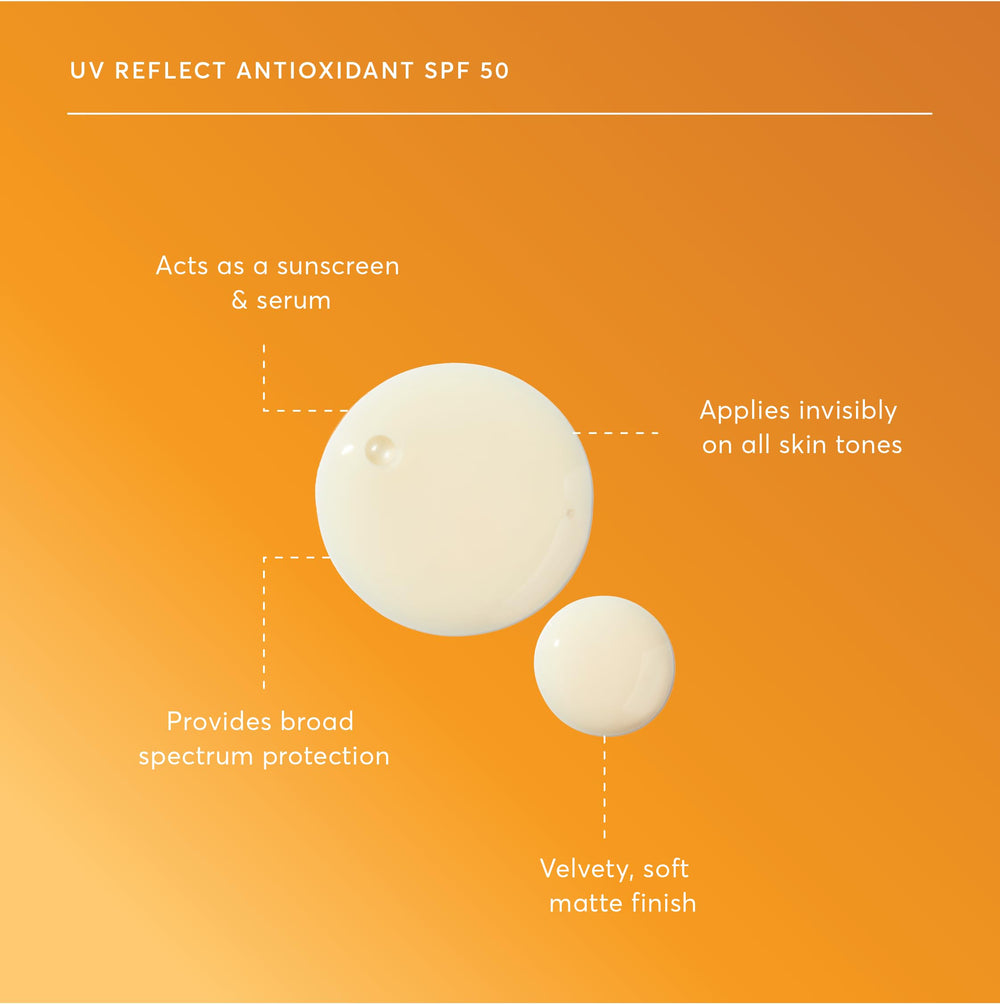 Naturium UV Reflect on skin shows soft matte finish after application.