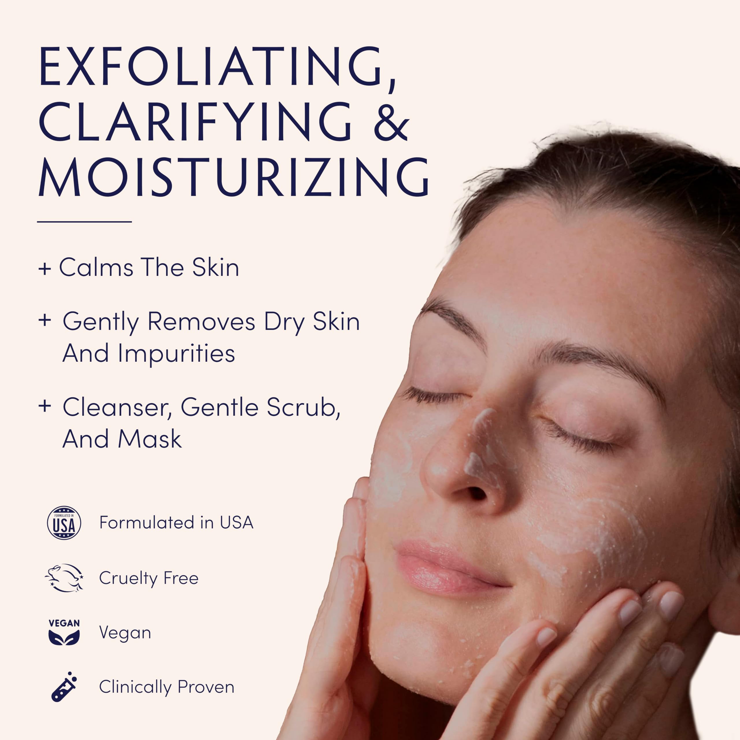 Naturopathica Oat Cleansing Facial Polish texture closeup showing jojoba beads for gentle exfoliation.