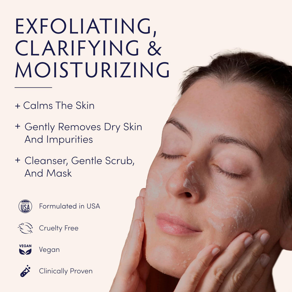 Naturopathica Oat Cleansing Facial Polish texture closeup showing jojoba beads for gentle exfoliation.