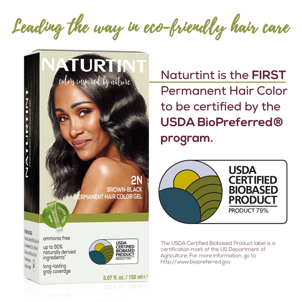 Naturtint 2N Brown Black at-home application setup for mess-free color.