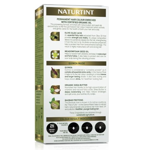 Naturtint 2N Brown Black cream formula ready for smooth, even application