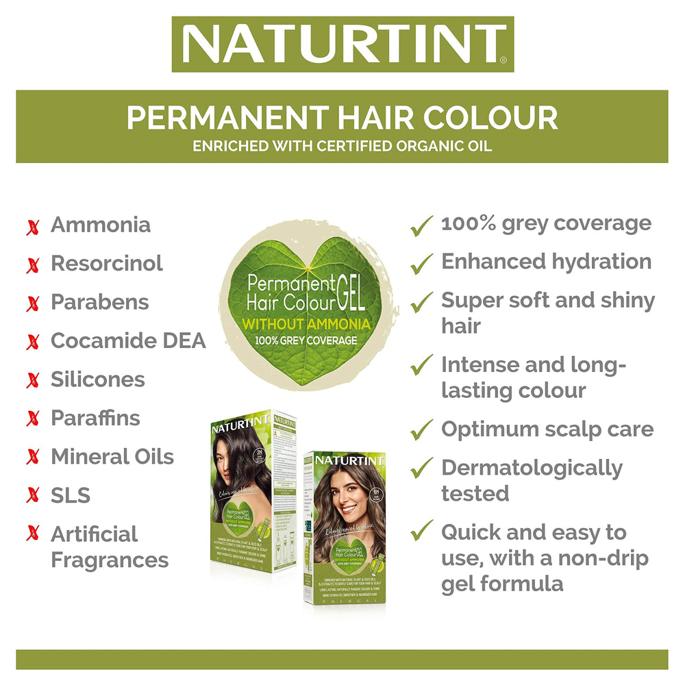 Naturtint 2N Brown Black long-lasting shine on hair color