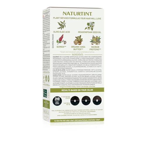 Naturtint 2NB Blue Black box shows vegan, cruelty-free hair color packaging.