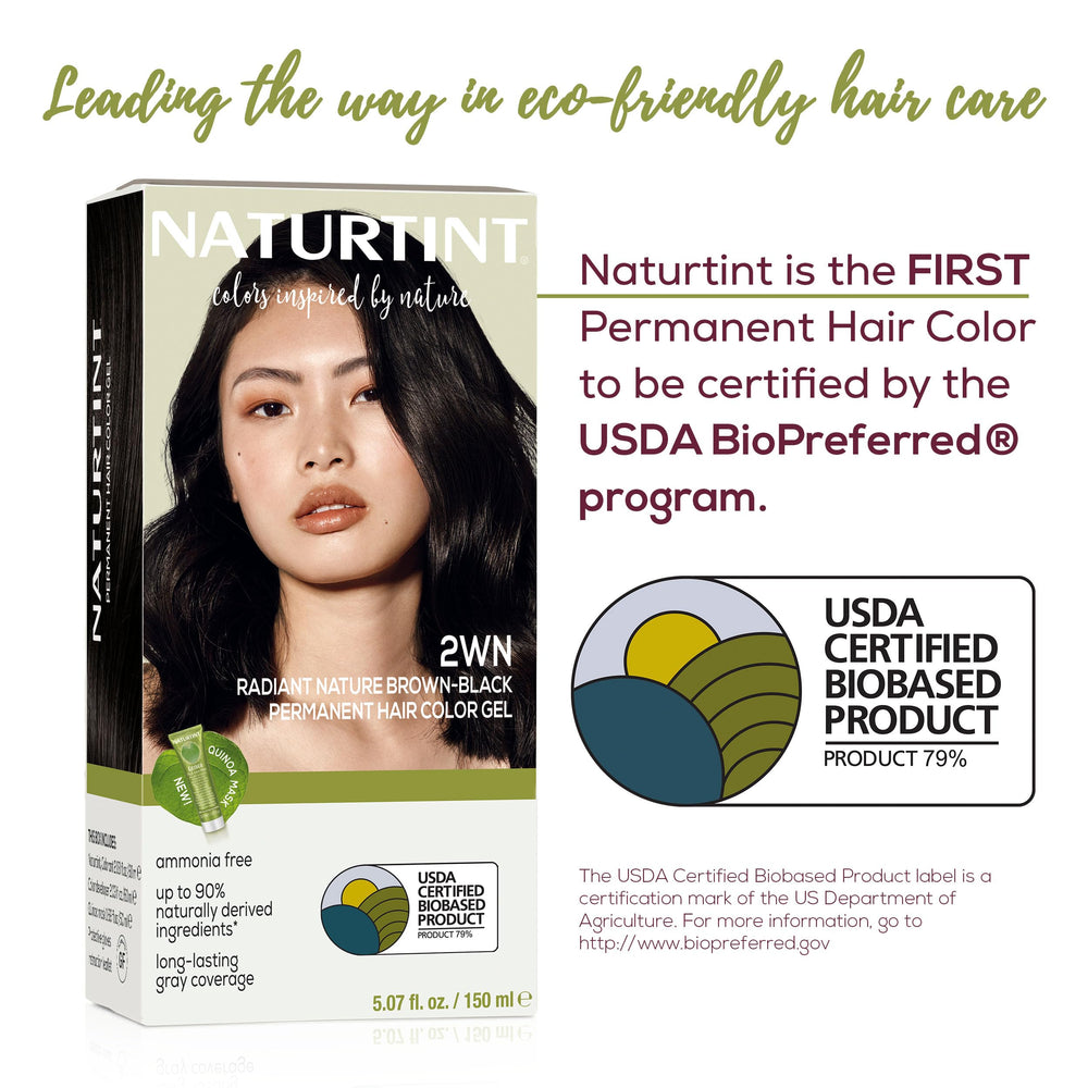Naturtint 2WN hair color application close up shows smooth even coverage