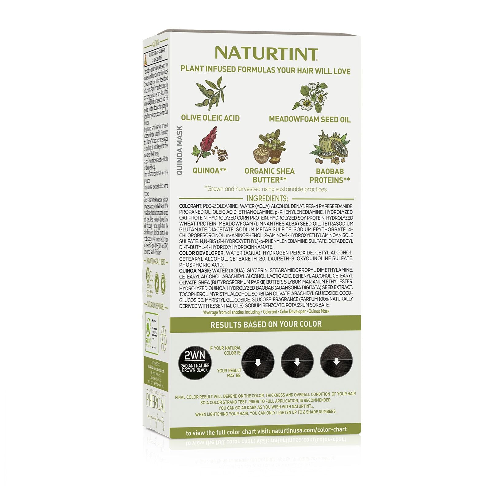 Naturtint 2WN result demonstrates shiny even natural looking color