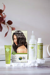 Naturtint 3N formula mixing bottle highlights ammonia-free, plant-based color.