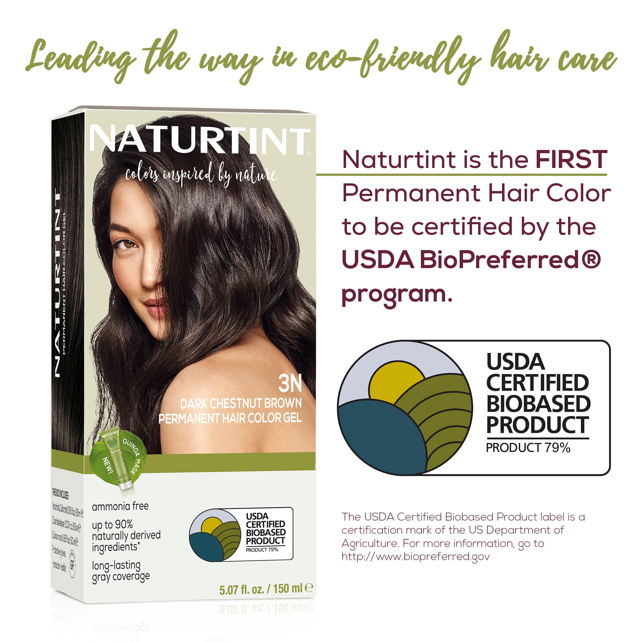 Naturtint 3N cruelty-free vegan formula supports ethical hair color.
