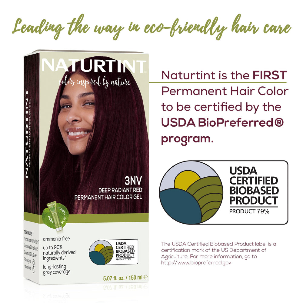 Naturtint 3NV Radiant Red gloves and mixing bowl enable precise, comfortable at-home application.