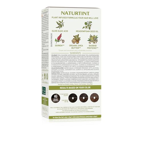 Naturtint 4G Golden Chestnut color mix scene illustrating easy at-home coloring.