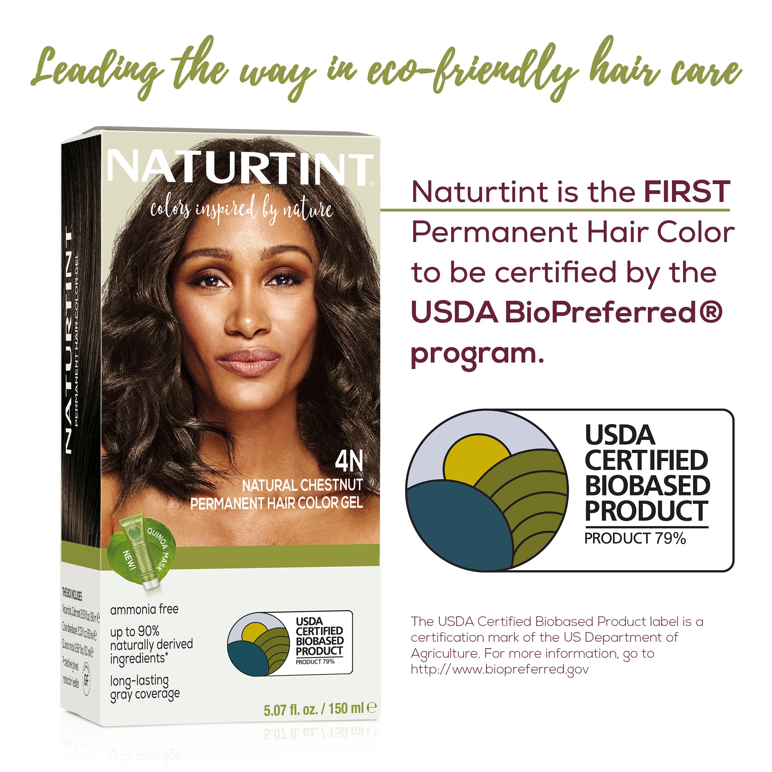 Naturtint 4N step-by-step application image guides home color process