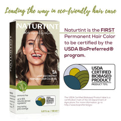 Naturtint 5A mixing creme image highlights easy, predictable at home color results